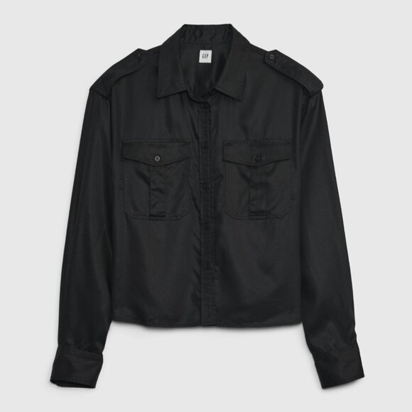 Gap Cropped Utility Shirt NWT - Picture 5 of 5